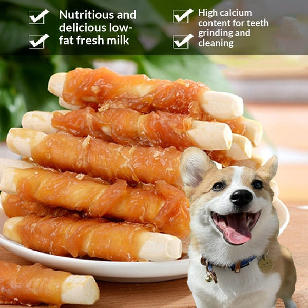 Chicken Milk Calcium Chew Sticks for Dogs Treats