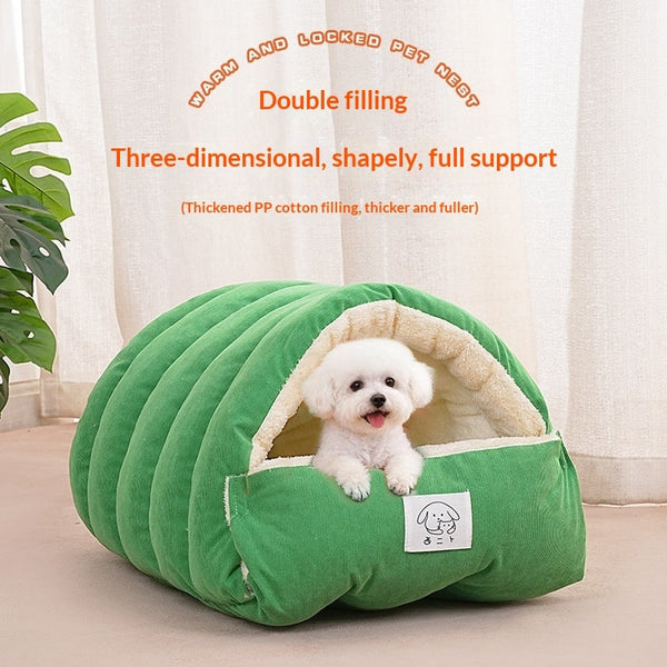 3D Fenced Cat Bed Thickened Winter Warm Nest