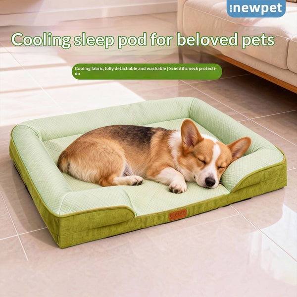 Summer Cooling Washable Pet Bed Sofa for Dogs Cats