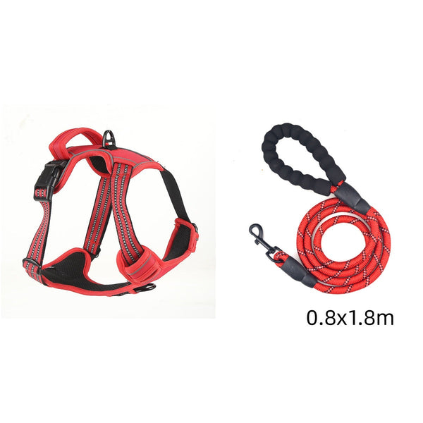 No Pull Breathable Reflective Dog Harness Vest Adjustable