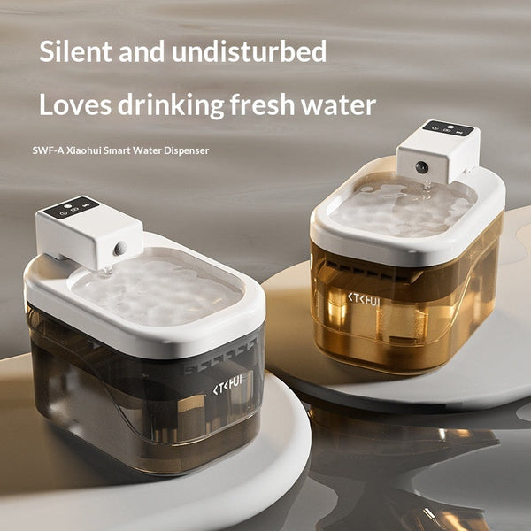 Smart Motion Sensor Cat Water Fountain Quiet Filtration System