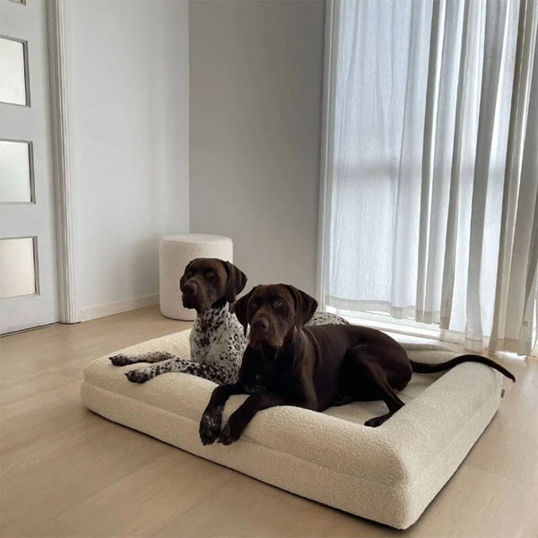 Memory Foam Waterproof Dog Bed Removable Washable Cover