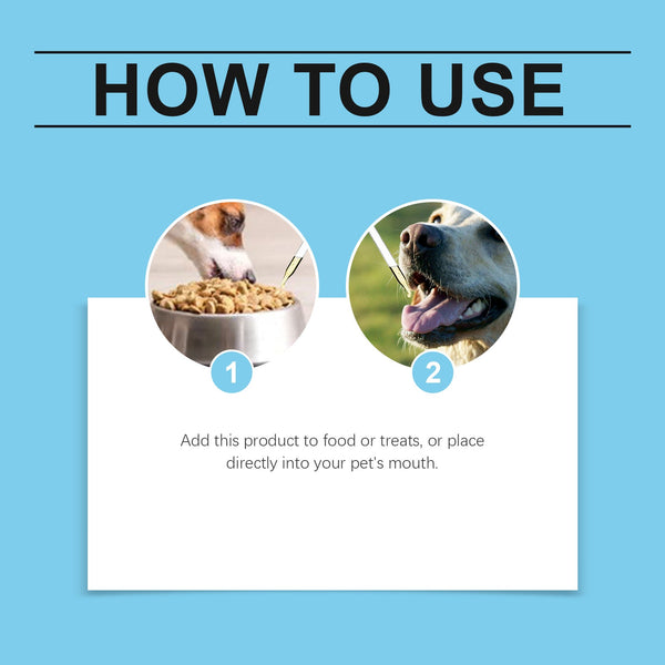 Pet Vitamin Supplement Drops for Immunity and Vitality Support