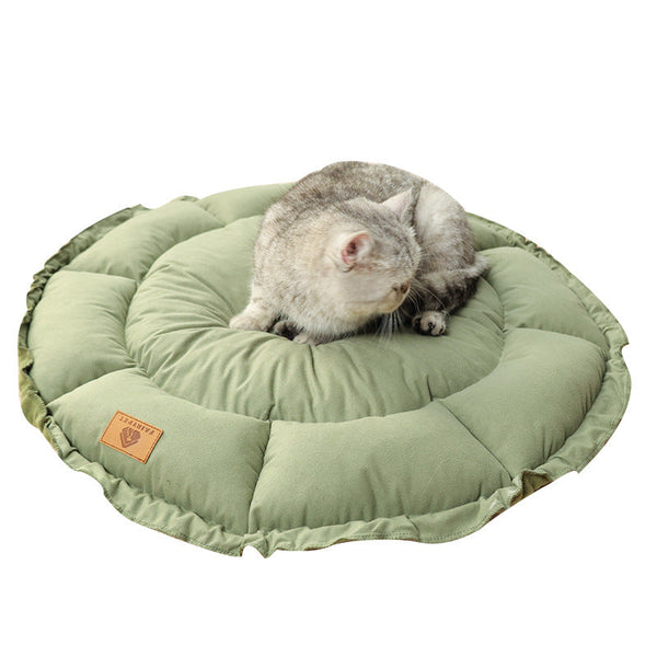 Reversible Donut Cat Bed Dual Use Indoor Pet Nest