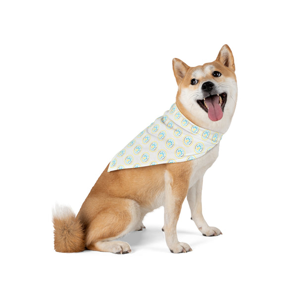 Lushy Paws Logo Print Pet Bandana — Cute Dog & Cat Scarf for Everyday
