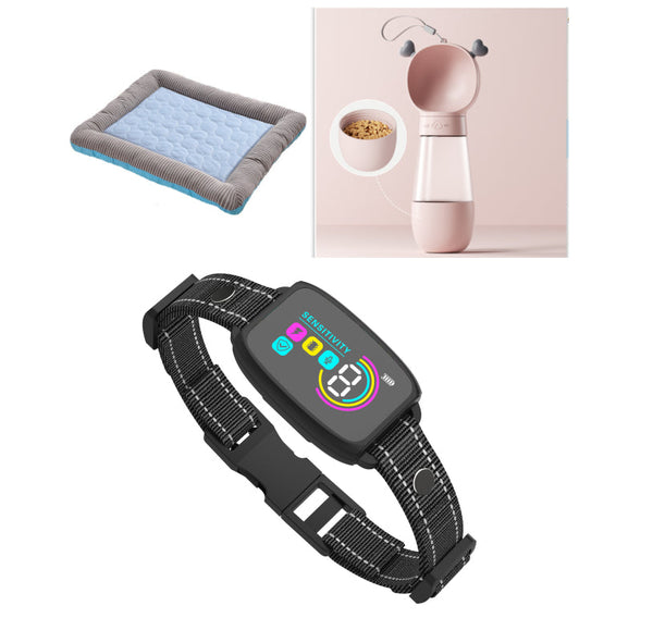 Rechargeable Smart Anti Bark Dog Collar Waterproof Display