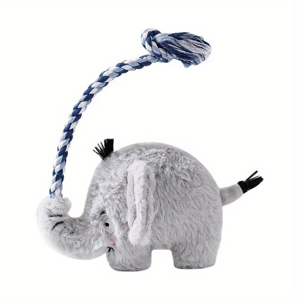 Squeaky Plush Dog Toy for Interactive Indoor Outdoor Play