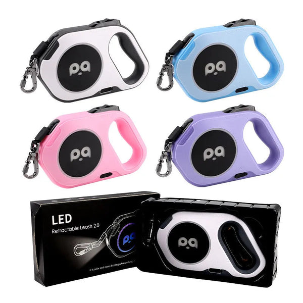 5M Retractable LED Dog Leash with Luminous Light