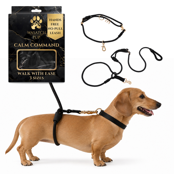 Calm Command Hands Free No Pull Leash Adjustable Dog Walking