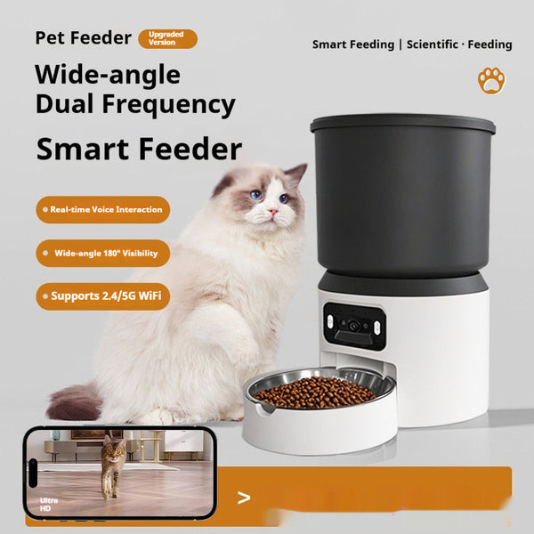 4L Smart Pet Feeder with Remote Timing Control