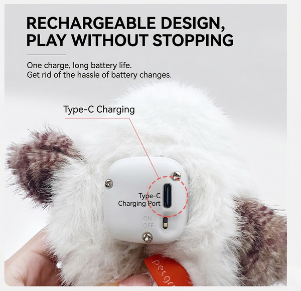 Interactive Flapping Bird Cat Toy with Motion Activation