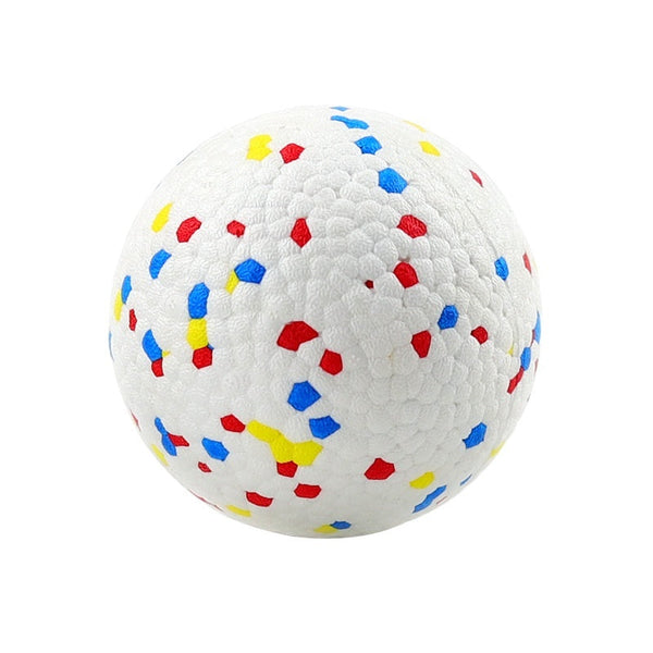Colorful Woven Pet Toy Ball with Bell Interactive