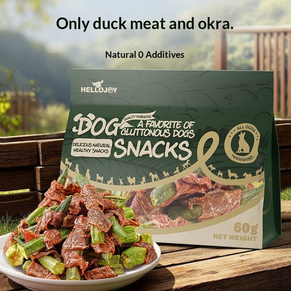 Duck Okra Nutritious Dog Chews Healthy Pet Treats