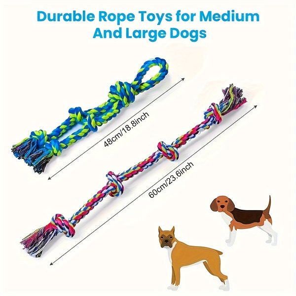 Tough Dog Rope Toy for Aggressive Chewers Tugging
