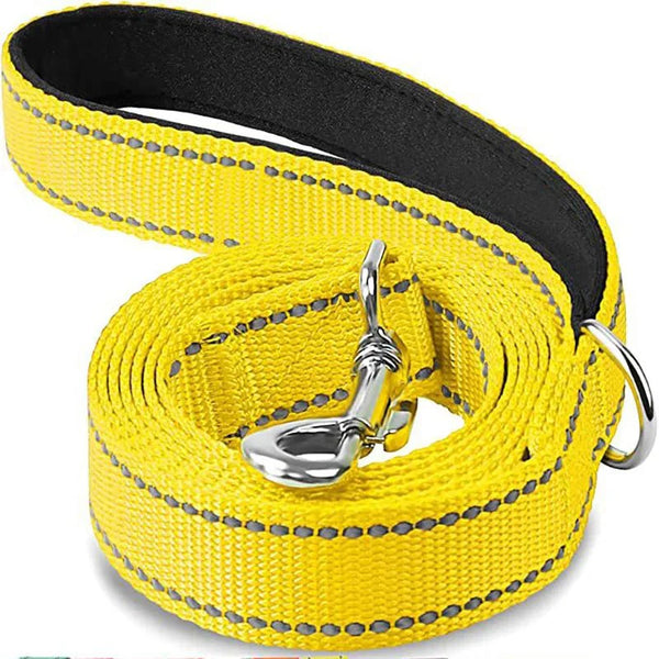 Reflective Pet Leash Adjustable Polyester Lead Strap Dogs Cats Walking